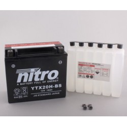 NITRO YTX20H-BS AGM ouvert avec pack acide HP