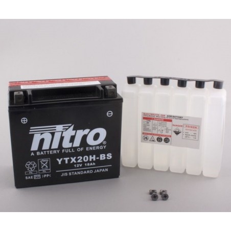 NITRO YTX20H-BS AGM ouvert avec pack acide HP NITRO YTX20H-BS AGM ouvert avec pack acide HP