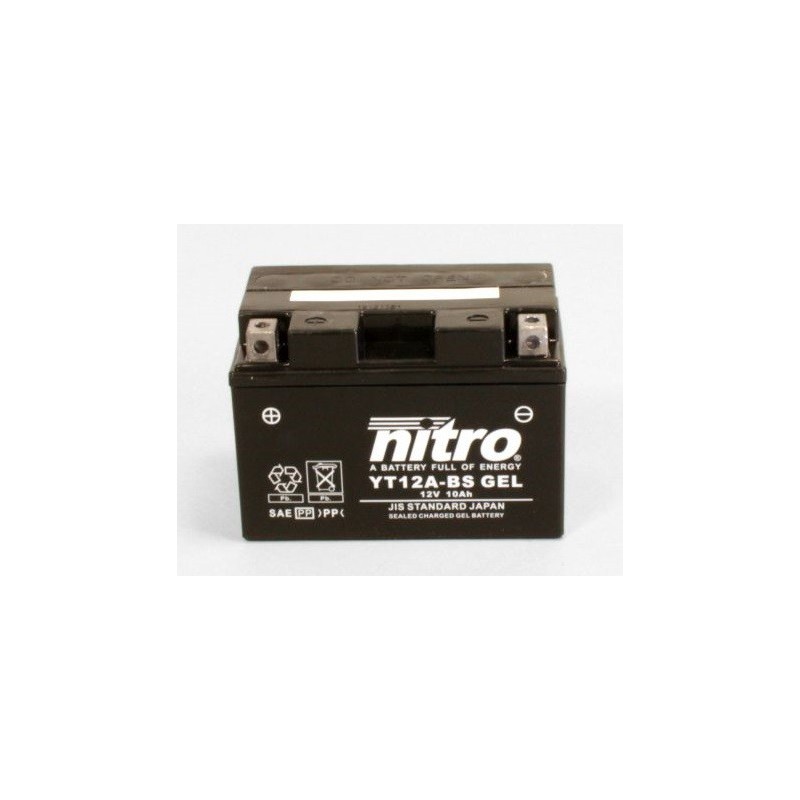 Batterie moto NITRO YT12A-BS AGM GEL