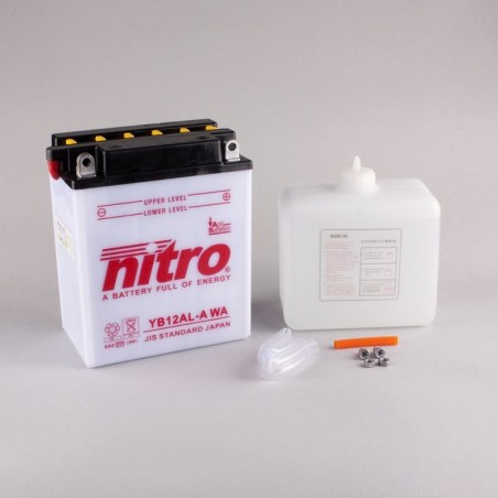 NITRO YB12AL-A ouvert avec pack acide NITRO YB12AL-A ouvert avec pack acide