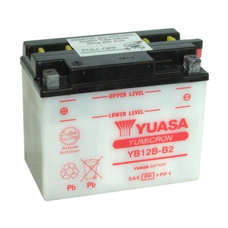 Batterie YUASA pour moto YB12B-B2 Batterie YUASA pour moto YB12B-B2