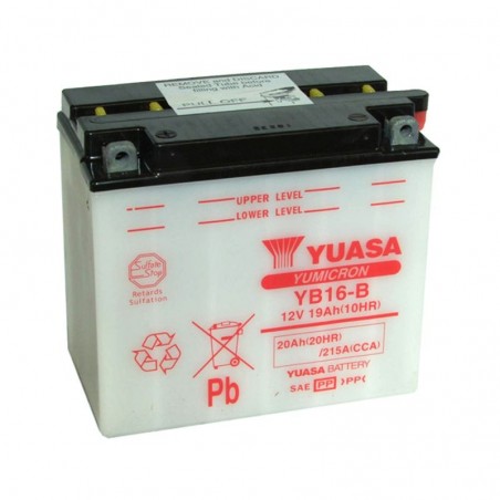 Batterie YUASA pour moto YB16-B Batterie YUASA pour moto YB16-B