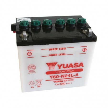 Batterie YUASA pour moto Y60-N24L-A Batterie YUASA pour moto Y60-N24L-A