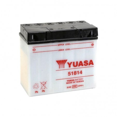 Batterie YUASA pour moto 51814 Livrée sans acide