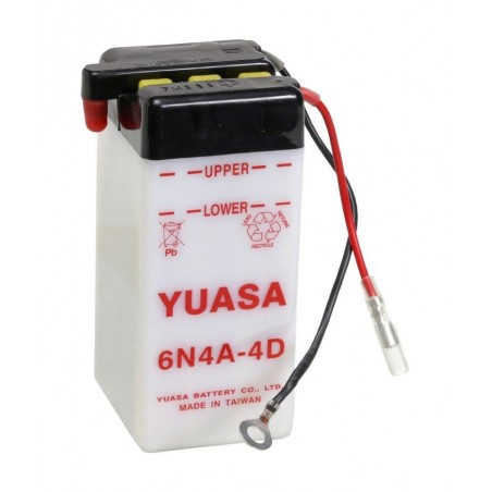Batterie YUASA pour moto 6N4A-4D Batterie YUASA pour moto 6N4A-4D