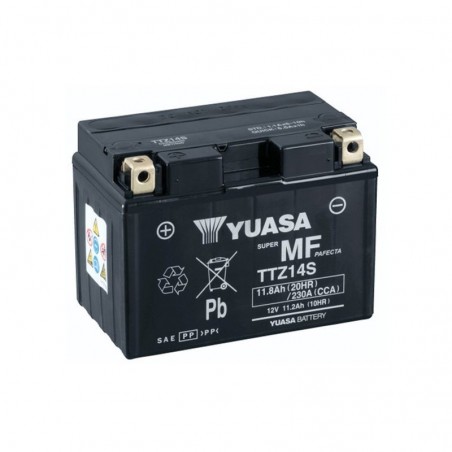 Batterie YUASA pour moto YUASA TTZ14S-BS AGM ouvert avec pack acide