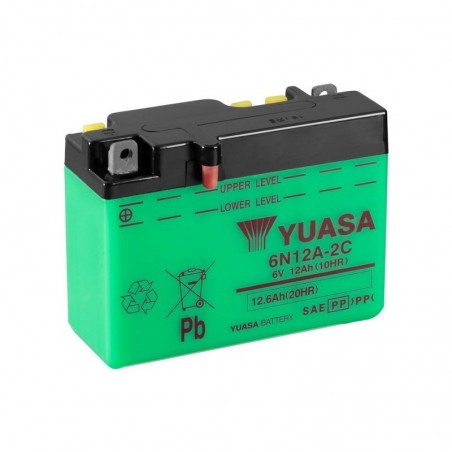Batterie YUASA pour moto YUASA 6N12A-2C - B54-6 Batterie YUASA pour moto YUASA 6N12A-2C - B54-6