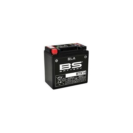 BATTERIE DE MOTO BS BTX14 SLA BATTERIE DE MOTO BS BTX14 SLA