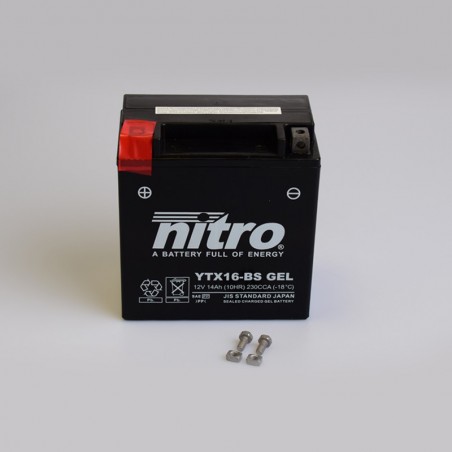 Batterie NITRO YTX16-BS GEL 