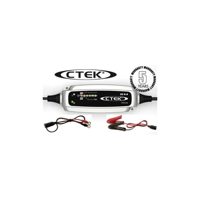 Chargeur  batterie voiture 100ah Moto CTEK XS 0.8 A 12V de 1.2-32ah auto 
