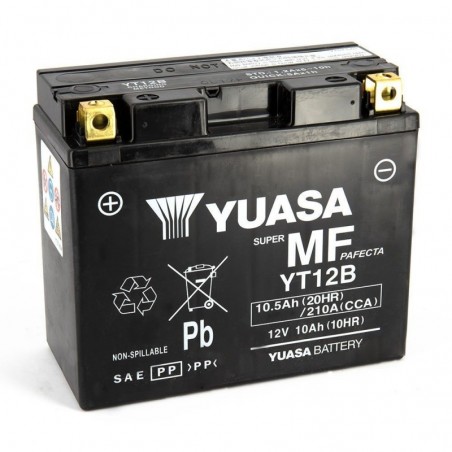 Batterie YT12B SLA - Yuasa Prête à l'emploi