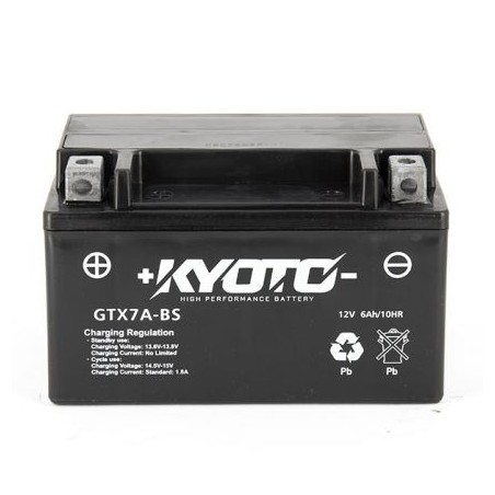Batterie KYOTO YTX7A-BS GTX7A-BS Prête à l'emploi