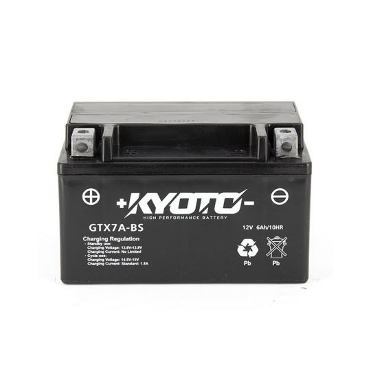 Citomerx GTX7A-BS Gel Battery For Kymco Zing 125 (1997-2001) - 12V 6Ah