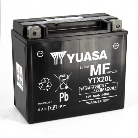 YTX20L-BS YUASA AGM Prête à l'emploi