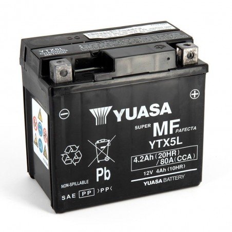 YTX5L-BS YUASA AGM Prête à l'emploi YTX5L-BS YUASA AGM Prête à l'emploi