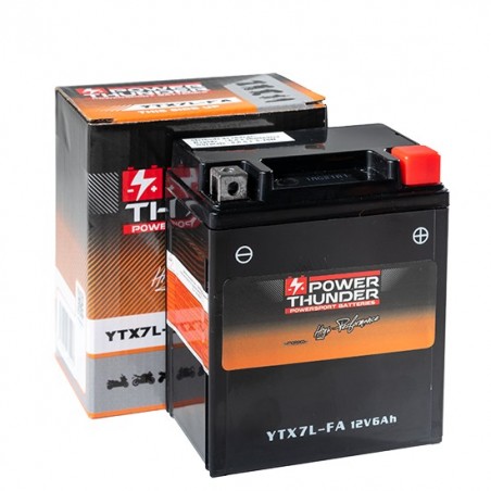 Batterie Moto Power Thunder YTX7L SLA Prete à l'emploi