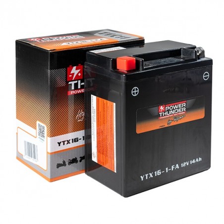 Batterie YTX16-1 / YTX16-BS-1 Power Thunder SLA Prête à l'emploi Batterie YTX16-1 / YTX16-BS-1 Power Thunder SLA Prête à l'emploi