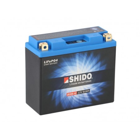 Batterie Lithium Ion SHIDO pour moto LB16AL-A2