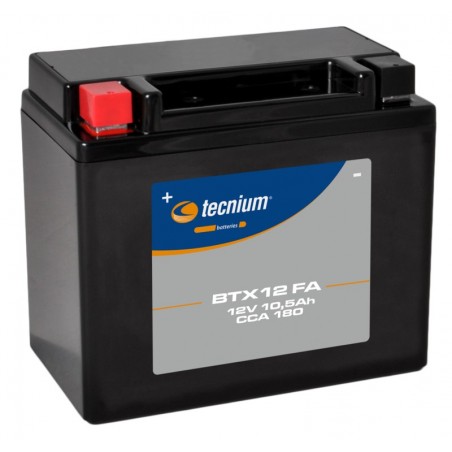 Batterie BTX12-BS / YTX12 SLA prête à l'emploi Tecnium Batterie BTX12-BS / YTX12 SLA prête à l'emploi Tecnium