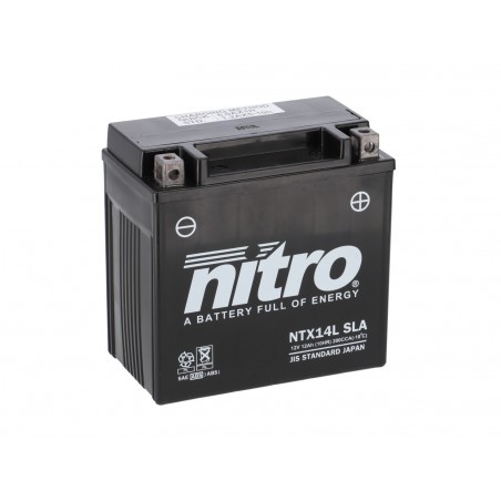 NITRO YTX14L-BS / NTX14L gel  prête à l'emploi 