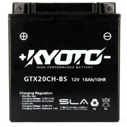 Batterie YTX20A-BS / YTX20CH-BS KYOTO SLA Prête à l'emploi