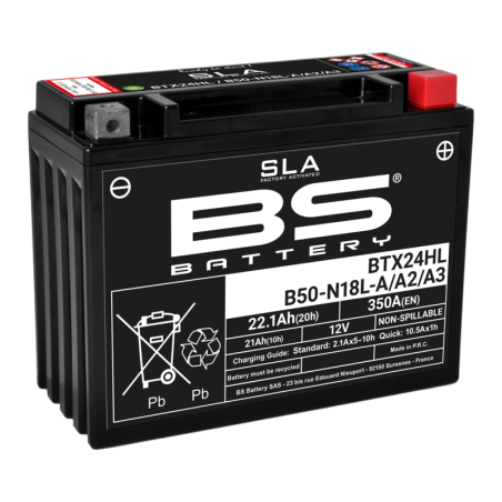 Batterie YTX24HL /BTX24HL Sla Gel BS Battery Prête à l'emploi 
