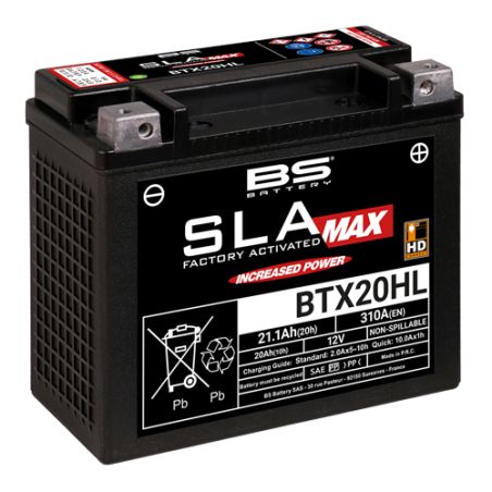 Batterie BS BATTERY SLA Max BTX20HL prete à l'emploi