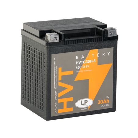 Batterie HVTG30H3 (GHD30HLBS) / Harley OE 66010-97 12v 30Ah - Landport