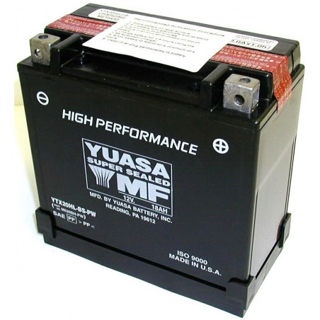 Batterie YUASA pour moto YTX20HL-BS-PW