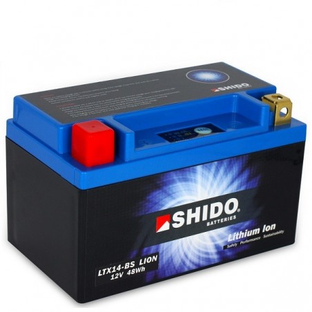 Batterie Lithium Ion SHIDO pour moto LTX14-BS