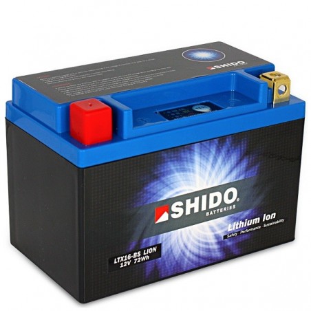 Batterie Lithium Ion SHIDO pour moto LTX16-BS