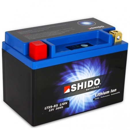 Batterie Lithium Ion SHIDO pour moto LTX9-BS