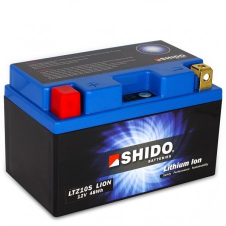 Batterie Lithium Ion SHIDO pour moto LTZ10S