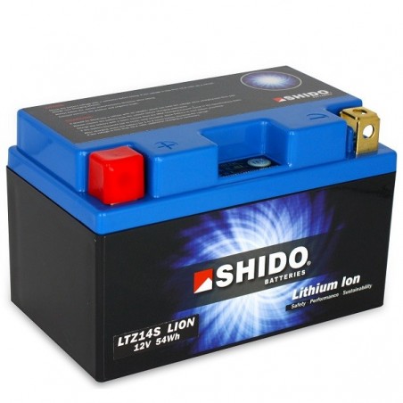 Batterie Lithium Ion SHIDO pour moto LTZ14S